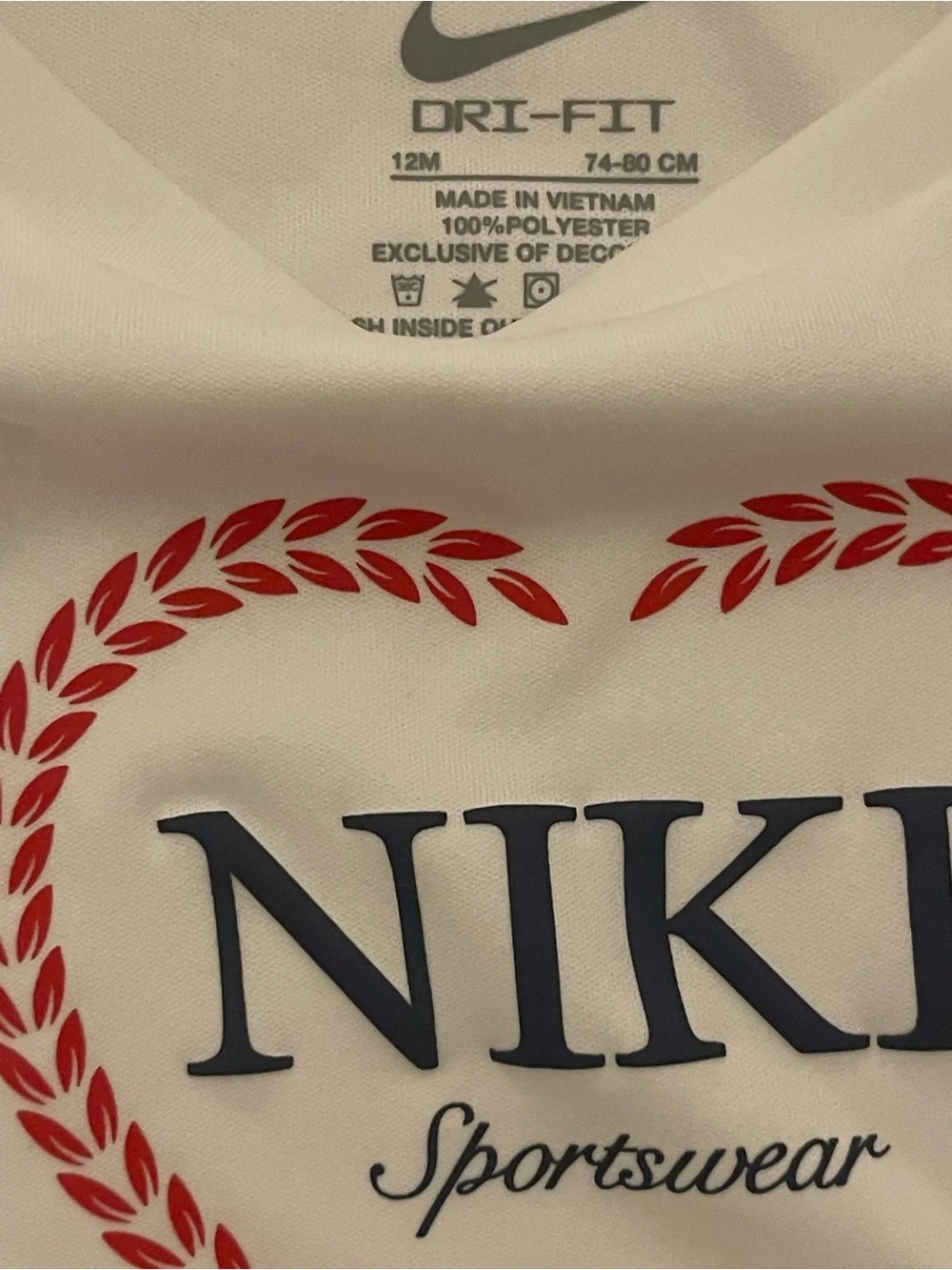 Nike Girls Two-Piece Short Set - White & Red